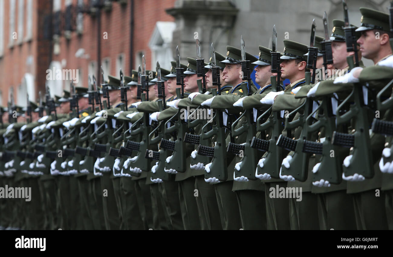 Volontari Irlandesi cerimonia - Dublino Foto Stock