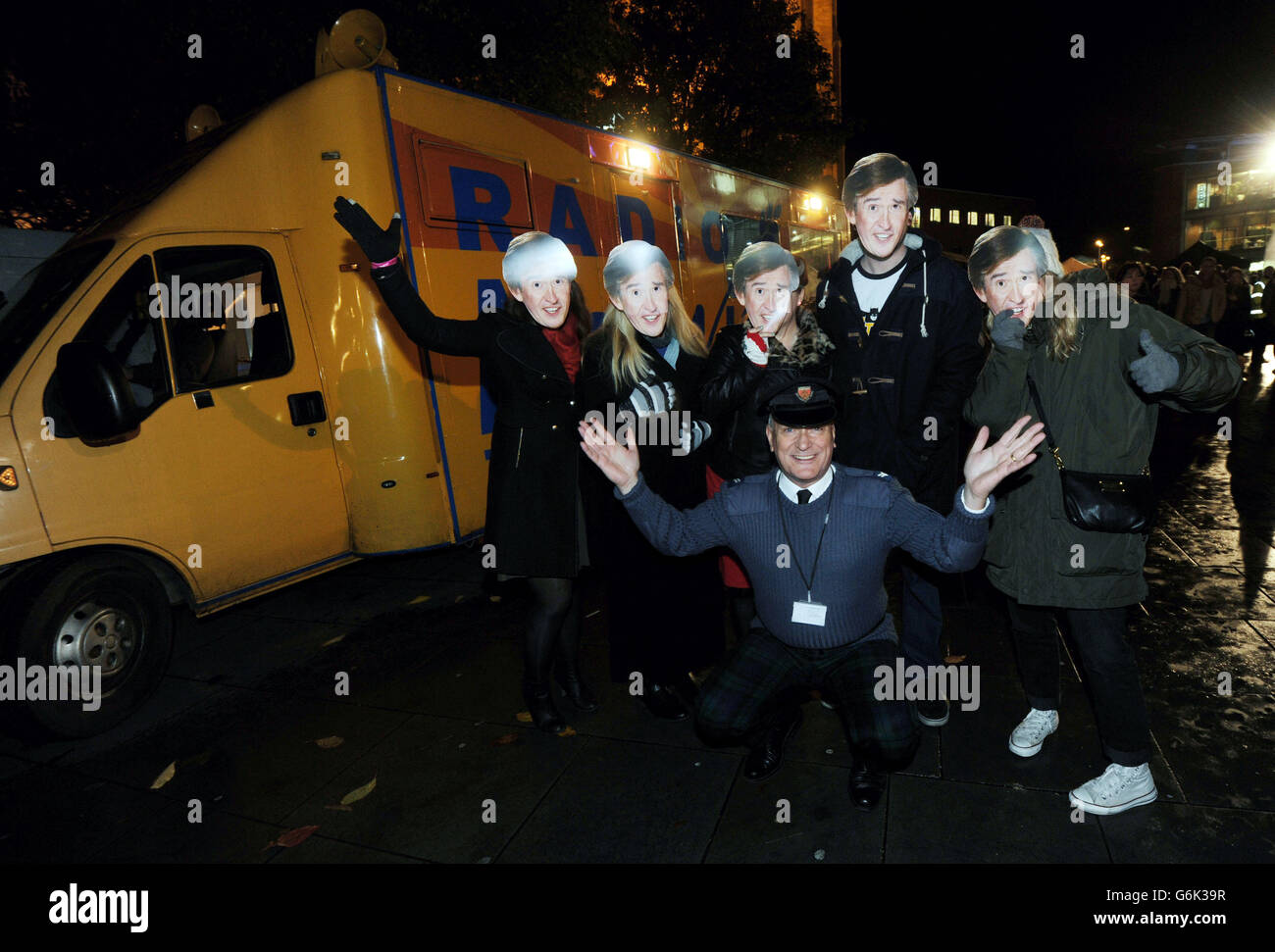 Alan Partridge le luci di Natale - Norwich Foto Stock