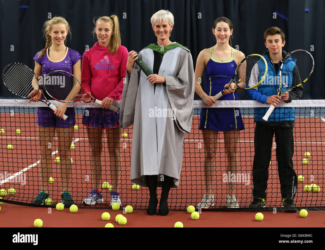 Judy Murray ha conseguito la laurea honoris. S University for Sporting Excellence. Foto Stock