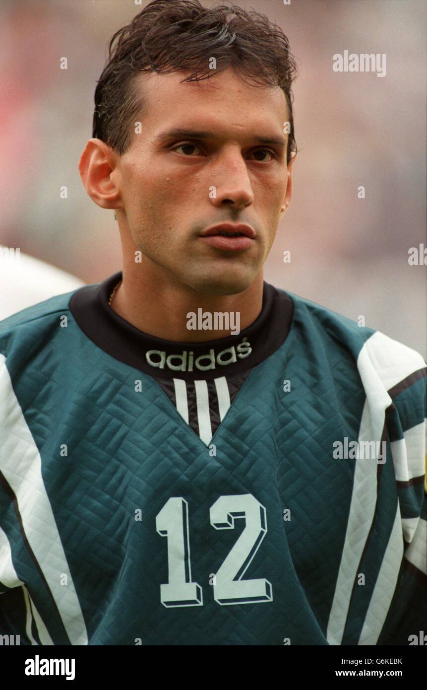 Calcio. Euro 96. Romania / Spagna. Florin Prunea, Romania Foto Stock