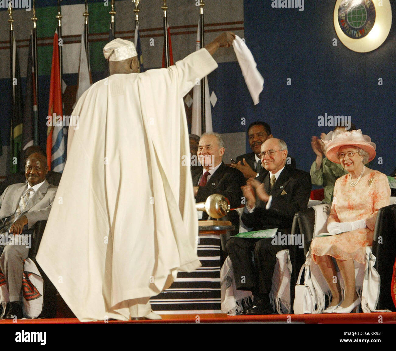 Royalty - la regina Elisabetta II visita in Nigeria Foto Stock