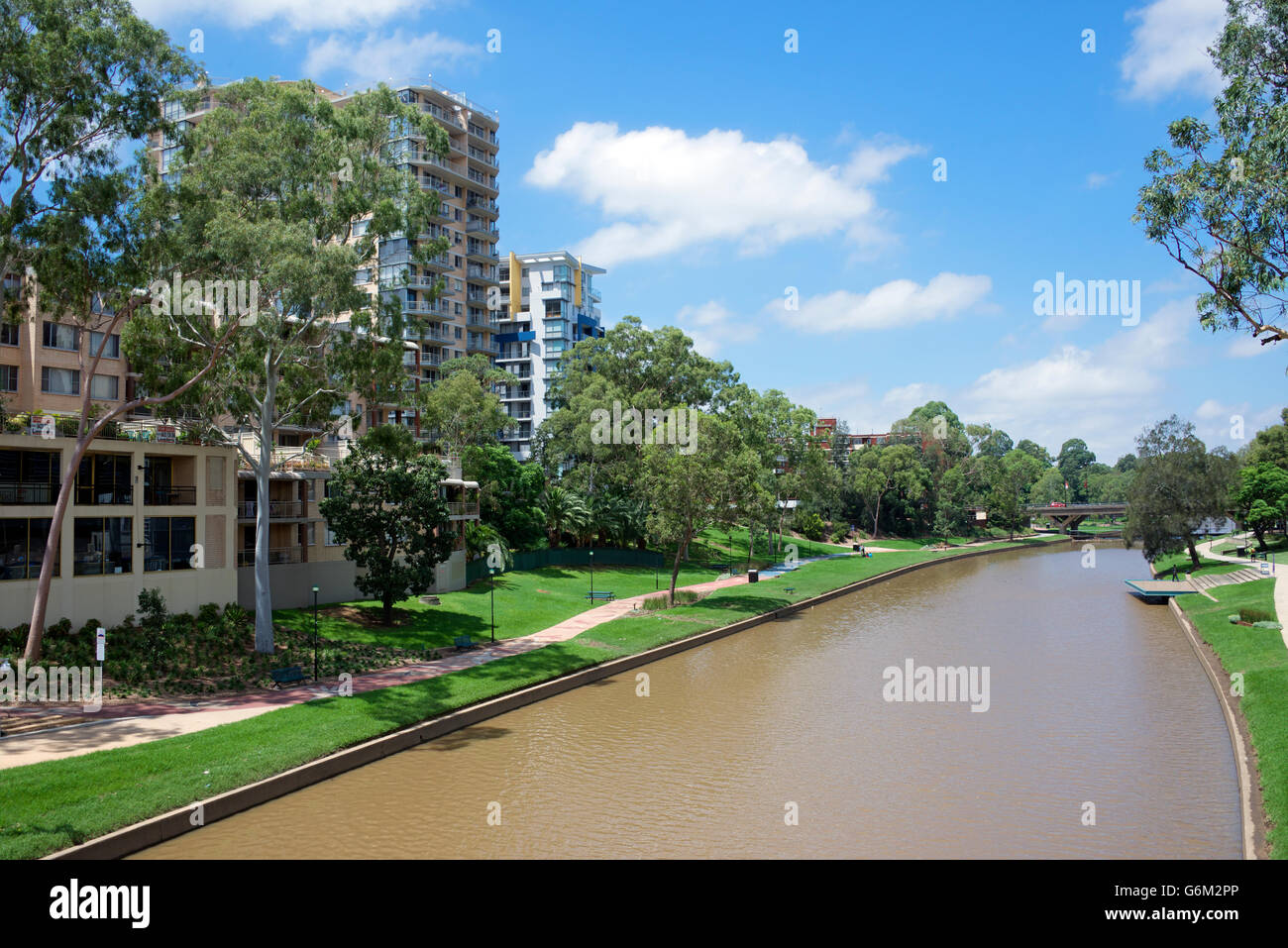 Riverside edifici moderni di Sydney Parramatta NSW Australia Foto Stock