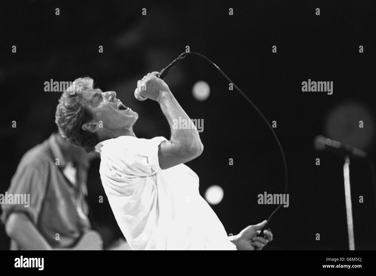 Live Aid Concerto - l'OMS - Wembley Stadium Foto Stock