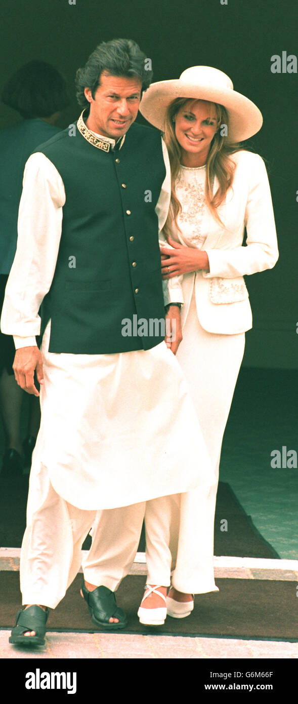 Imran Khan e Jemina Goldsmith wedding Foto Stock