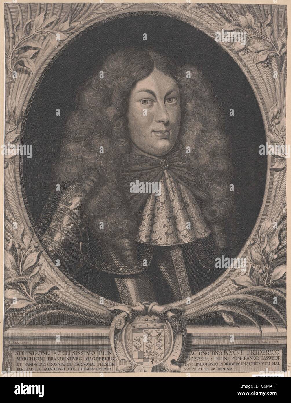 Johann Friedrich Markgraf von Brandenburg-Ansbach Foto Stock