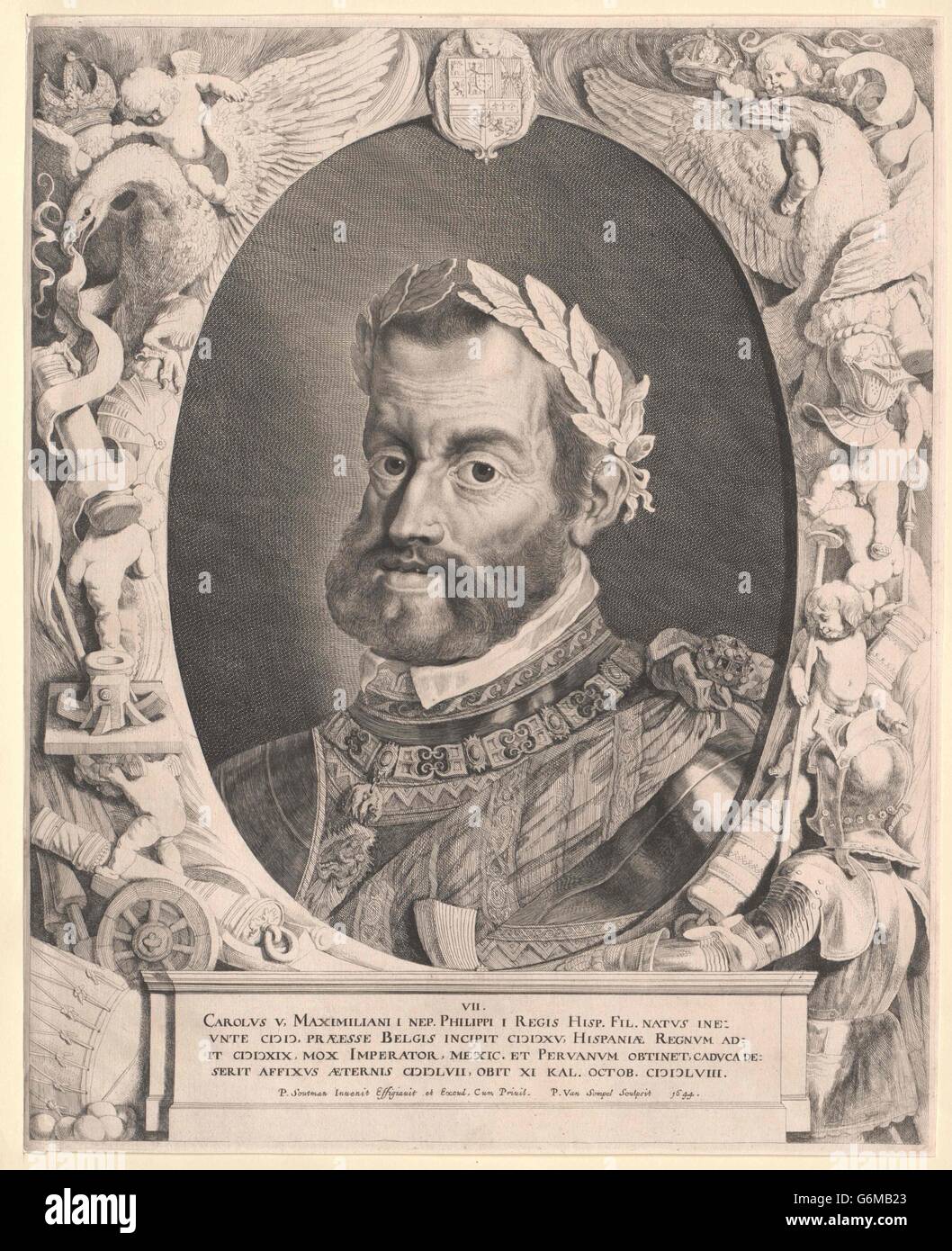 Karl V., römisch-Deutscher Kaiser Foto Stock