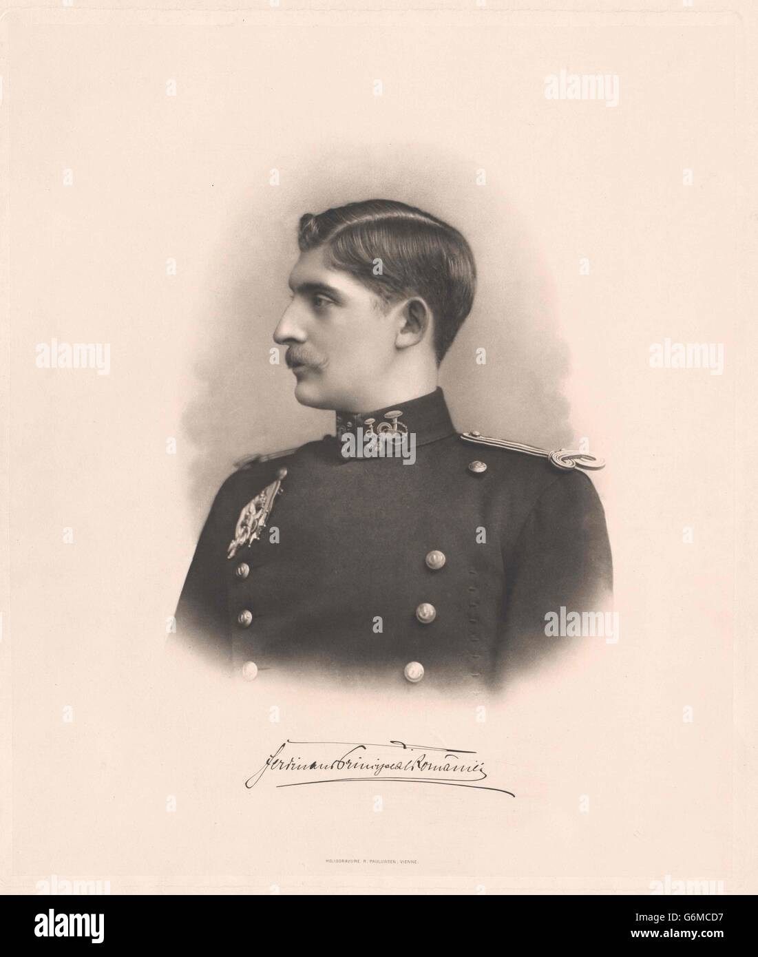 Ferdinando I., König von Rumänien Foto Stock