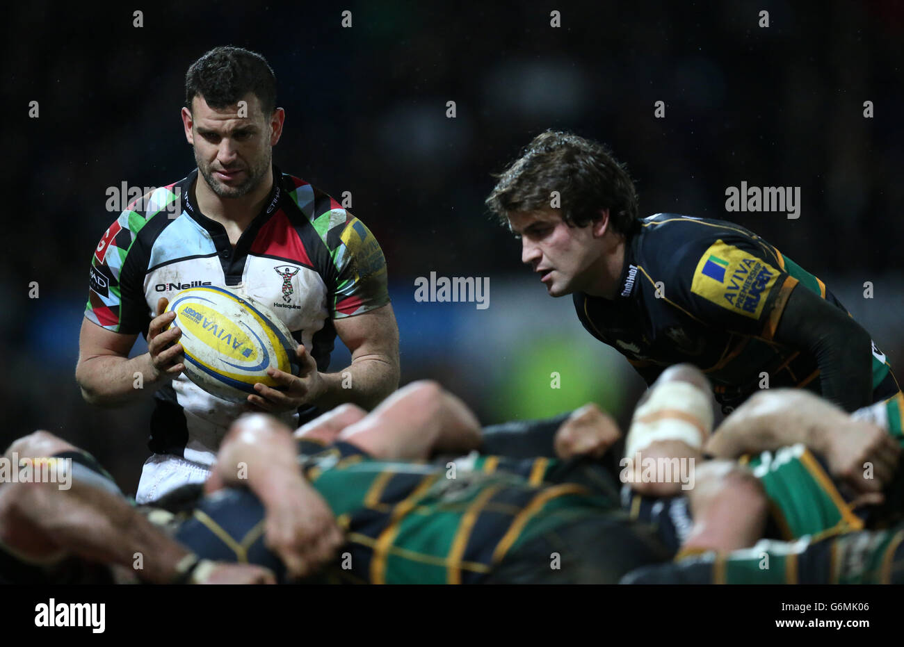 Rugby Union - Aviva Premiership - Northampton Saints v arlecchini - Franklin's Gardens Foto Stock