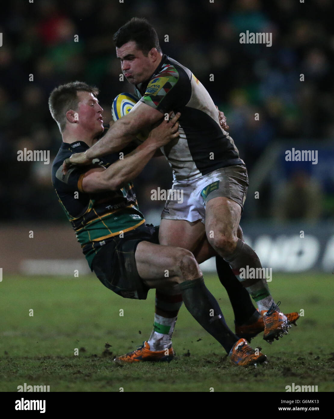 Rugby Union - Aviva Premiership - Northampton Saints v arlecchini - Franklin's Gardens Foto Stock