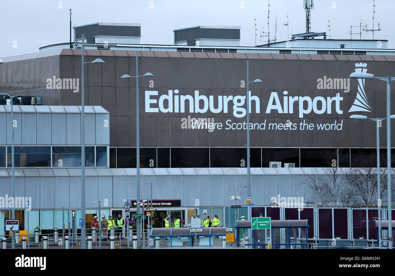 Evacuazione dell'aeroporto di edimburgo immagini e fotografie stock ad
