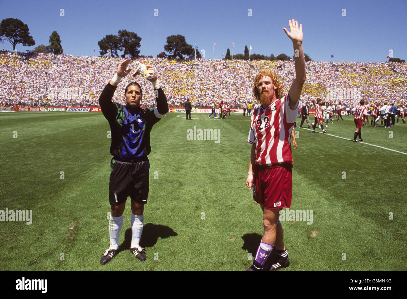 Calcio - Coppa del Mondo FIFA USA 1994 - Secondo round - USA v Brasile - Stanford Stadium, Stanford, in California Foto Stock