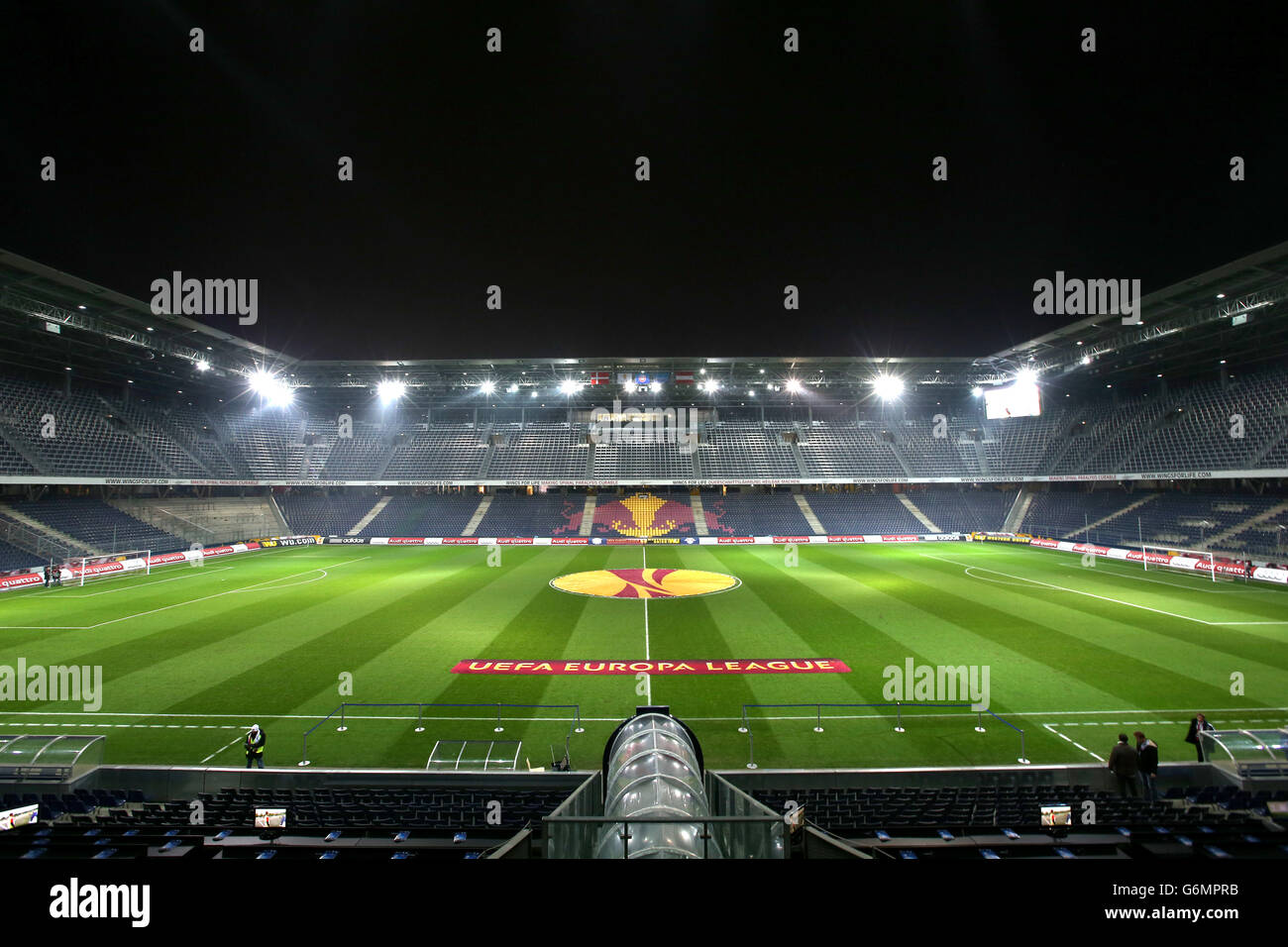 Calcio - UEFA Europa League - Gruppo C - Red Bull Salzburg / Esbjerg - Red Bull Arena. Una vista generale della Red Bull Arena, sede della Red Bull Salzburg Foto Stock