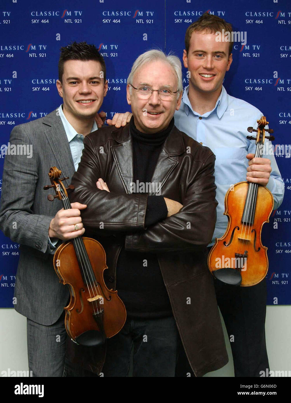 Pete Waterman con Craig Owen e Greg Scott Foto Stock