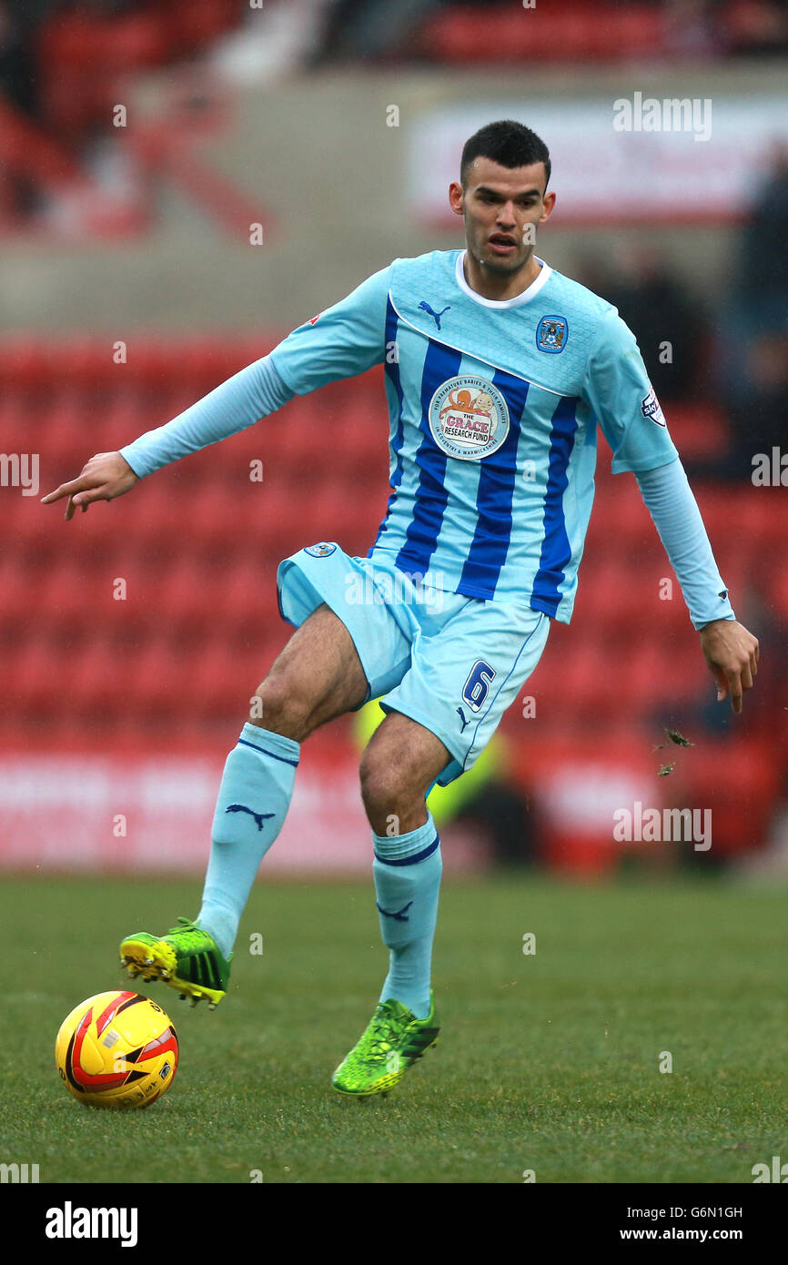 Calcio - Sky lega Bet One - Città di Swindon v Coventry City - County Ground Foto Stock