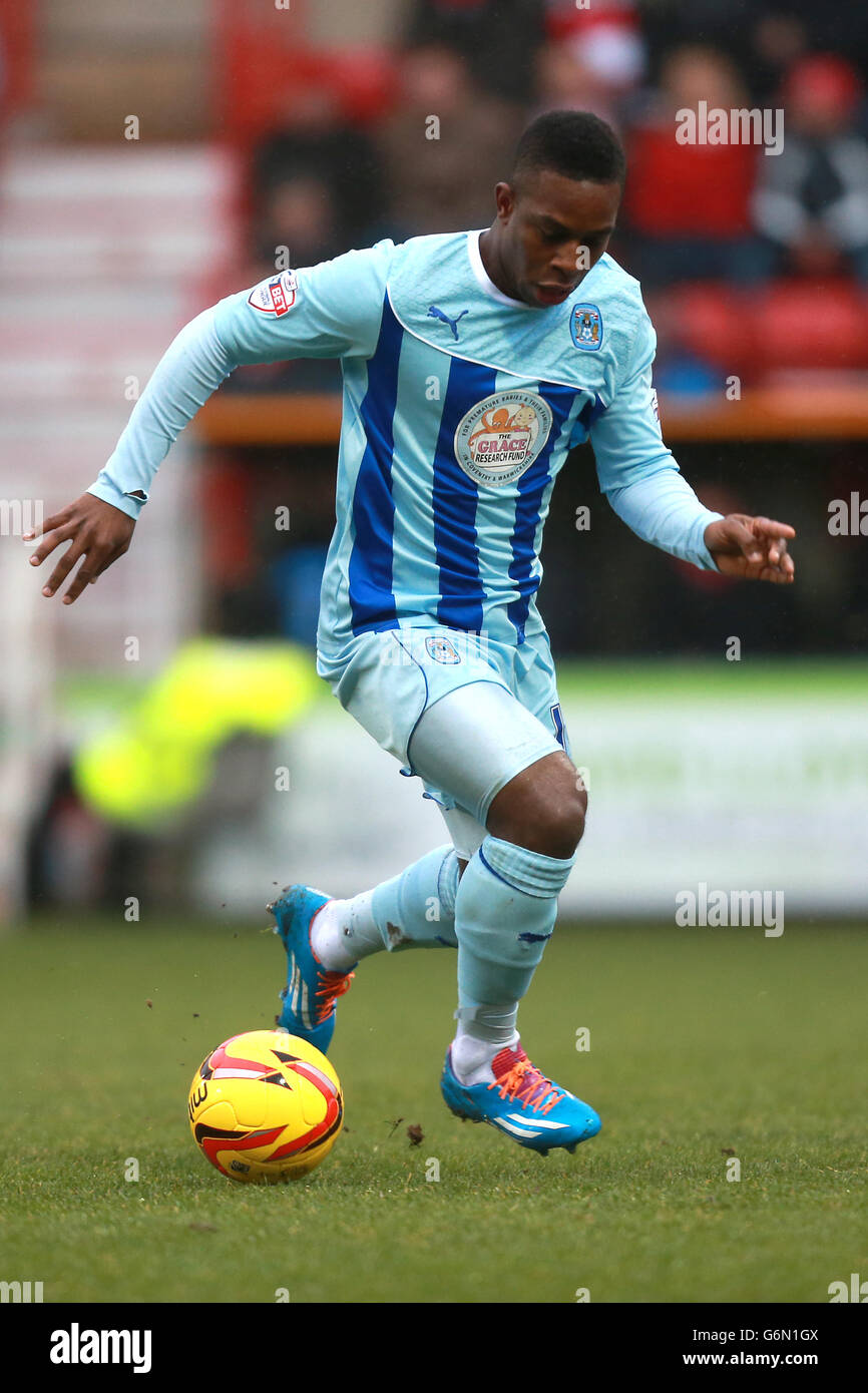 Calcio - Sky lega Bet One - Città di Swindon v Coventry City - County Ground Foto Stock
