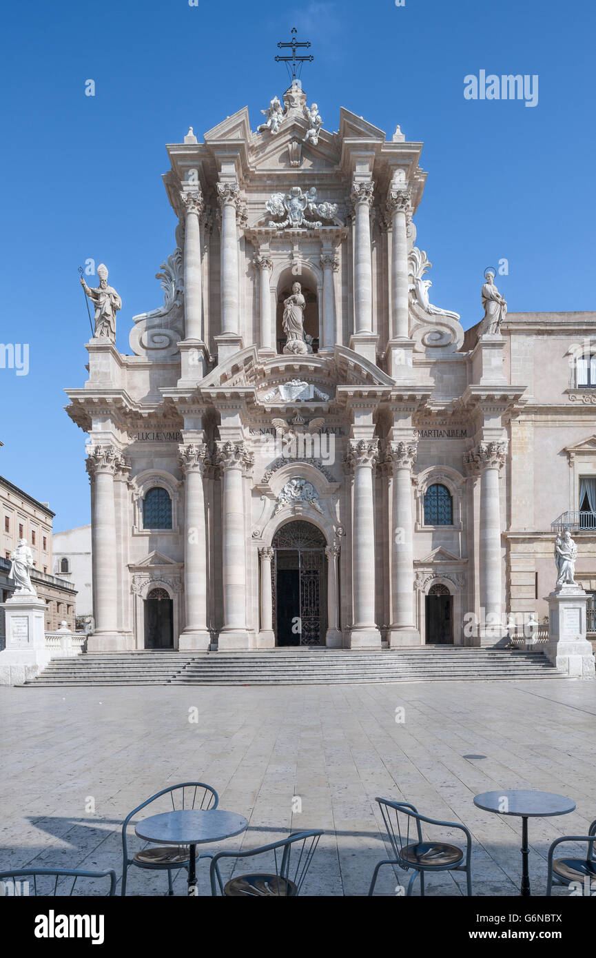 L'Italia, sicilia, Siracusa, Cattedrale Santa Maria delle colonne Foto Stock