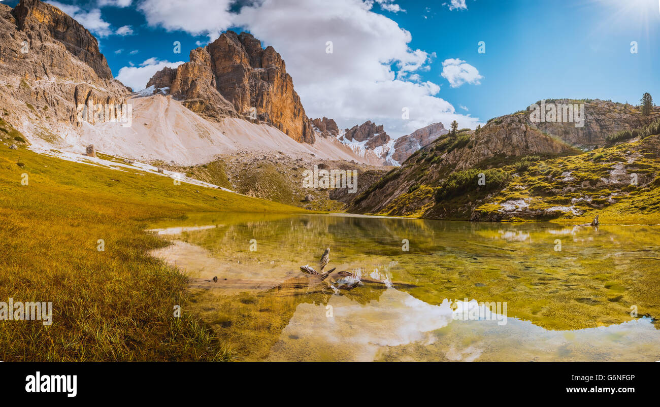 Dolomiti Lago Mitteralplsee Foto Stock