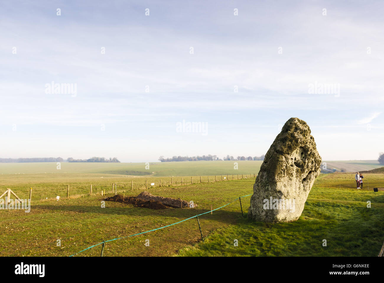 Il sito patrimonio dell'umanità di Stonehenge, vicino a Salisbury, nel Wiltshire, dove un progetto di 27 milioni di sterline per modernizzare le strutture di Stonehenge sarà finalmente aperto dopo decenni di pianificazione. Foto Stock