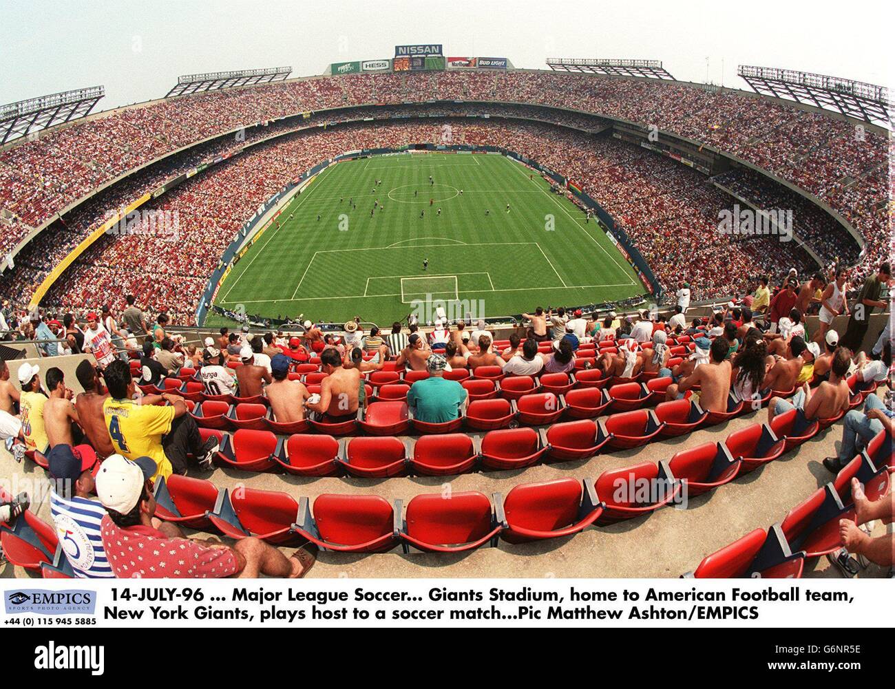 Soccer- USA Major League Soccer. Giants Stadium di New York - Conferenza  Allstars - AMERICA Foto stock - Alamy