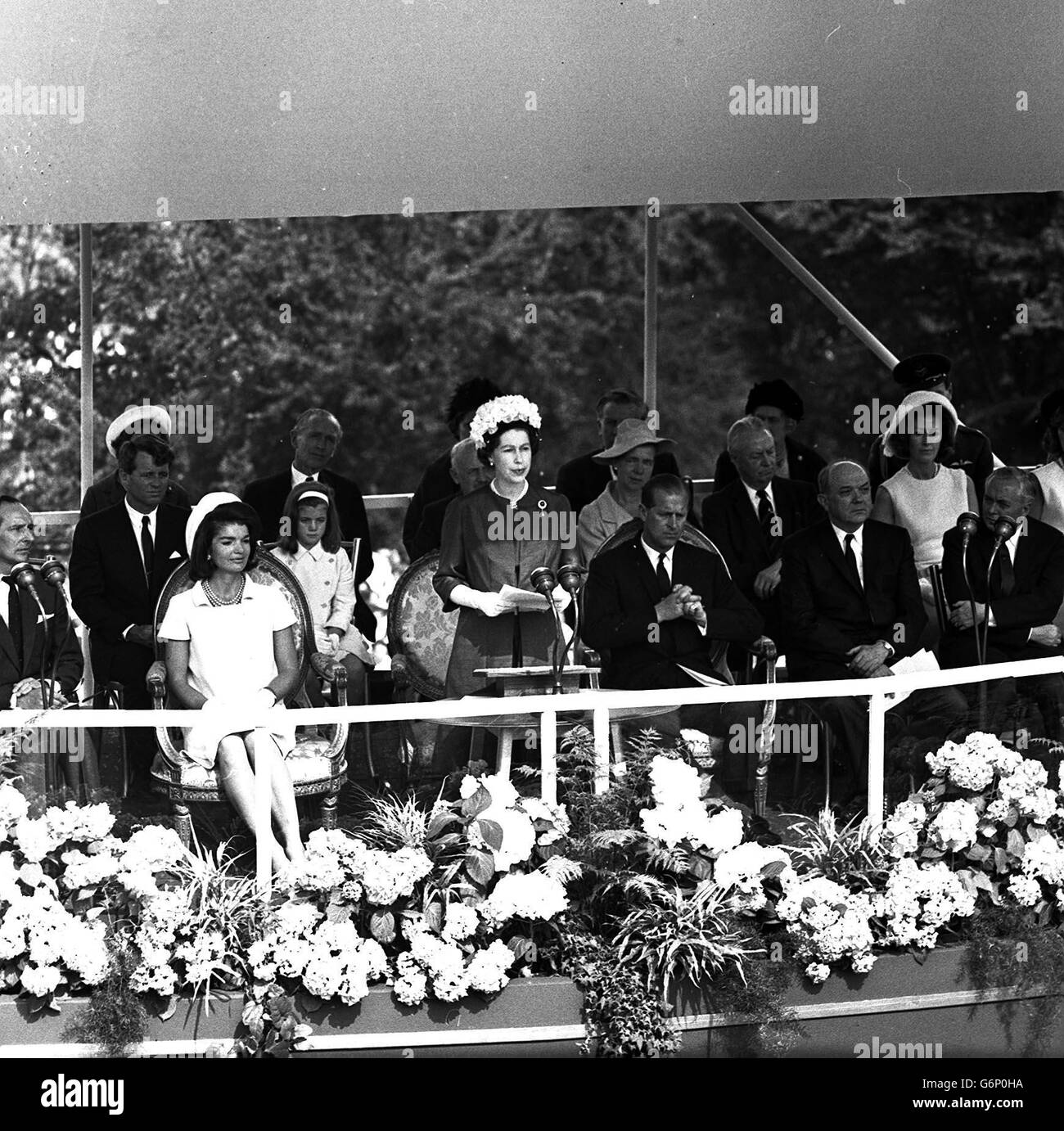 Politica - John F Kennedy British Memorial - Runnymede Foto Stock