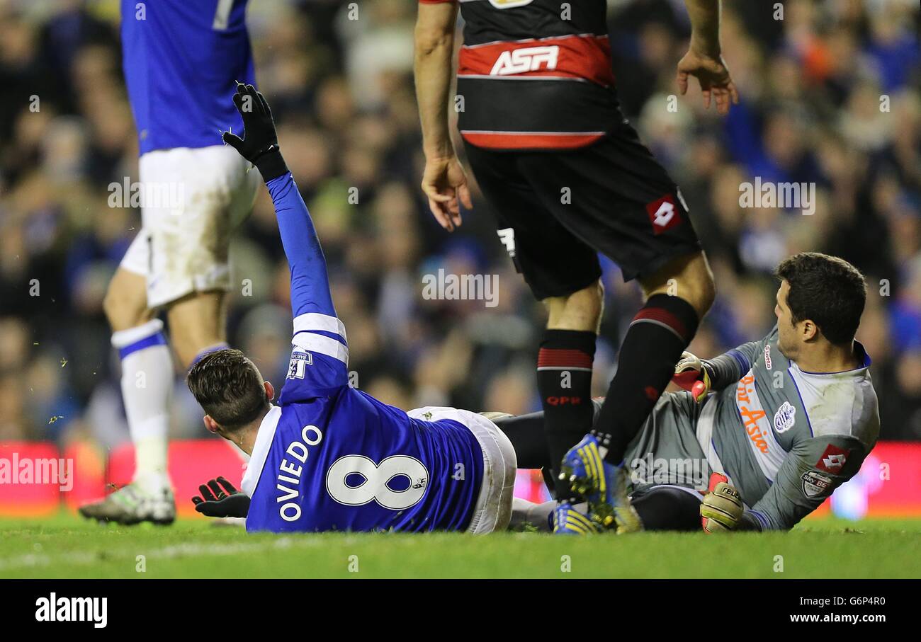 Calcio - FA Cup - Terzo Round - Everton v Queens Park Rangers - Goodison Park Foto Stock