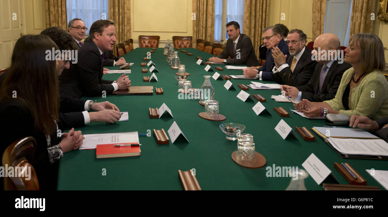 PM soddisfa con British Jewish Leadership Council Foto Stock