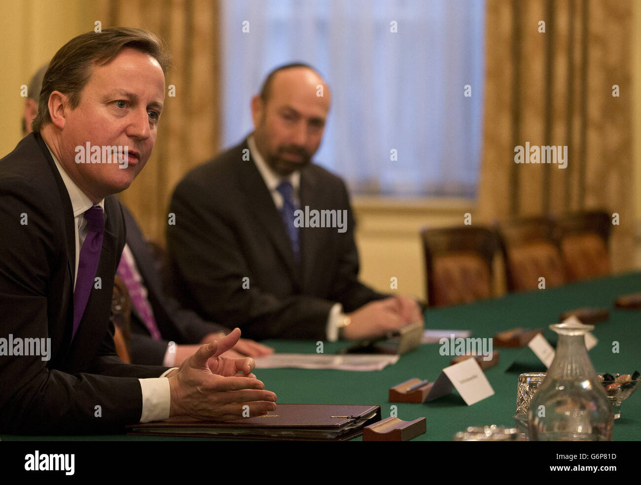PM soddisfa con British Jewish Leadership Council Foto Stock
