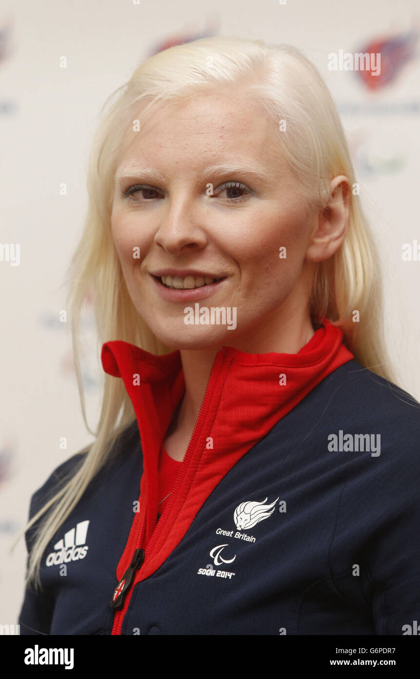 Paralimpiadi Invernali - Team paralimpico GB di lancio per Sochi - Radisson Blu Hotel Foto Stock
