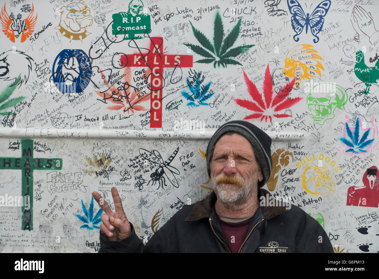 Attivista Cannabus Trenton NJ Foto Stock