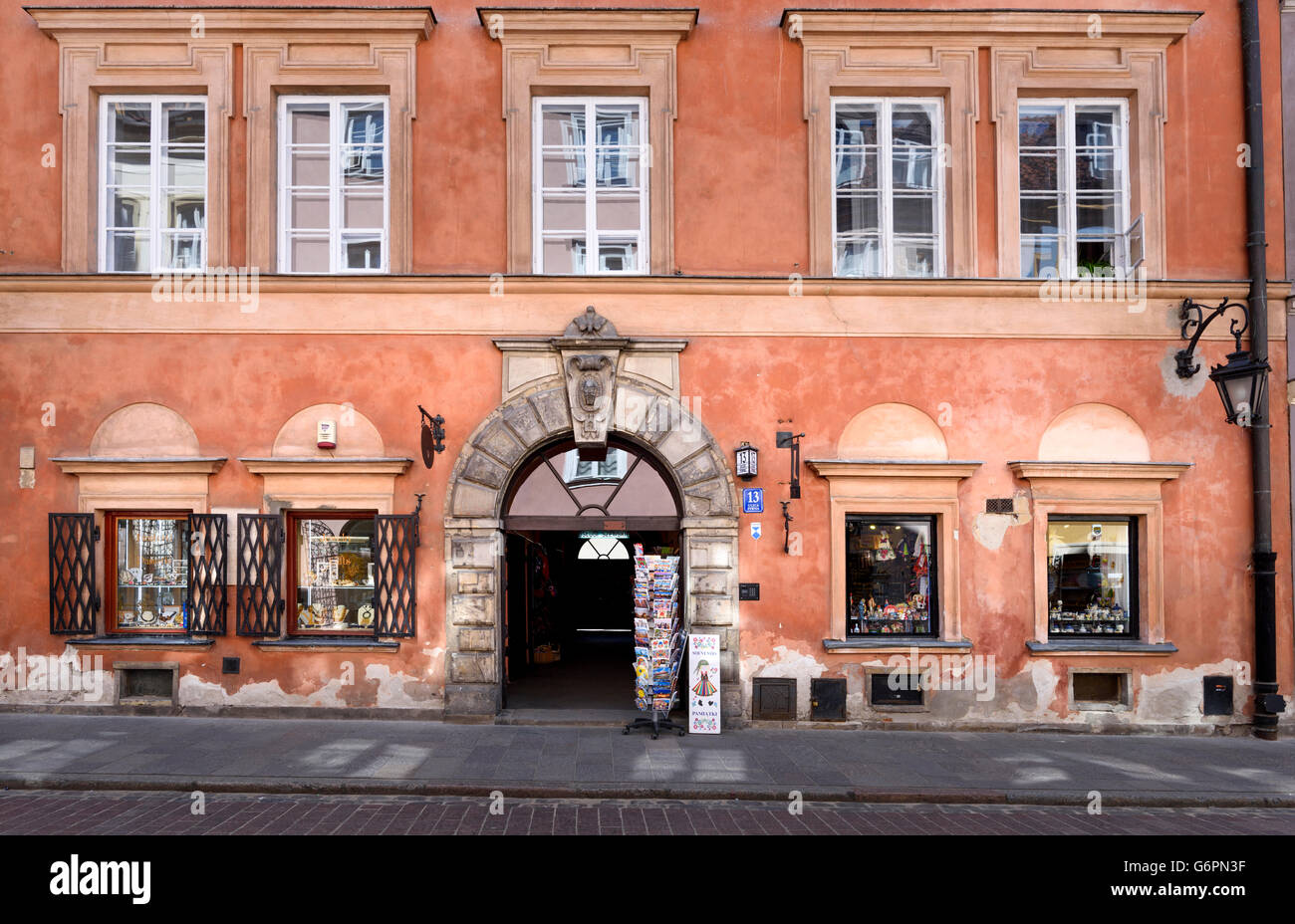 Negozio di souvenir città vecchia Varsavia Foto Stock