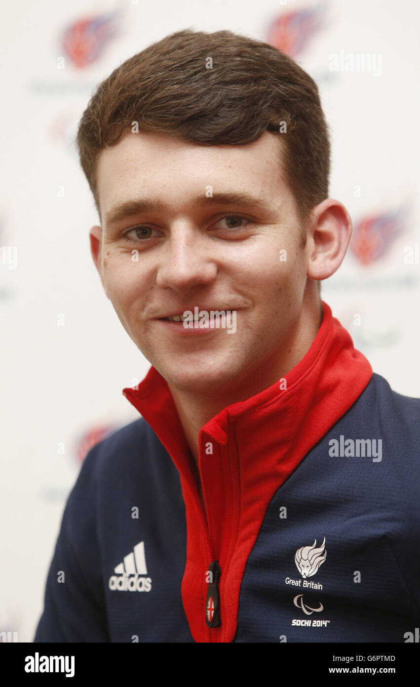 Paralimpiadi Invernali - Team paralimpico GB di lancio per Sochi - Radisson Blu Hotel Foto Stock