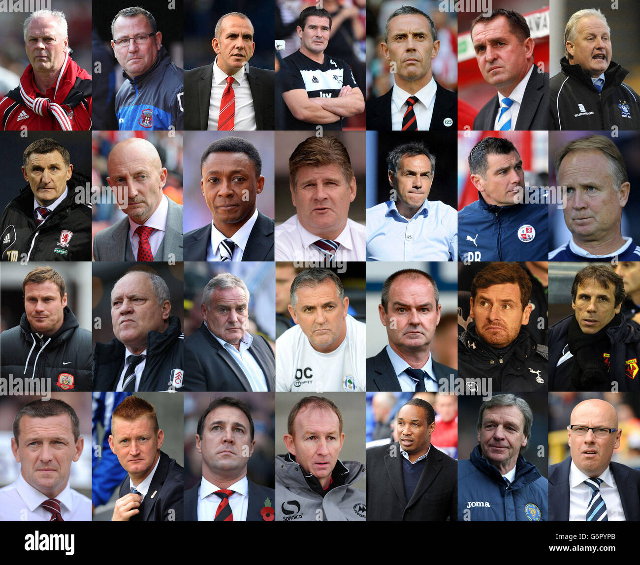 Calcio - 2013-14 stagione calcistica partenze manageriali Foto Stock