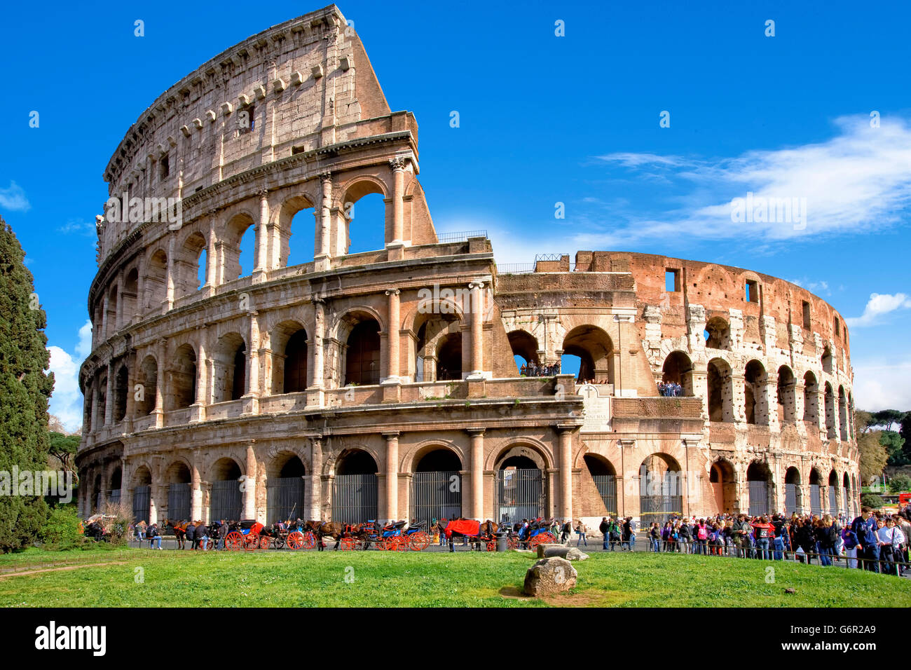 Il Colosseo a Roma Foto Stock