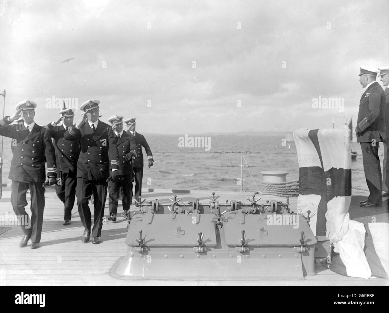 Royal visita alla flotta : 1917 Foto Stock