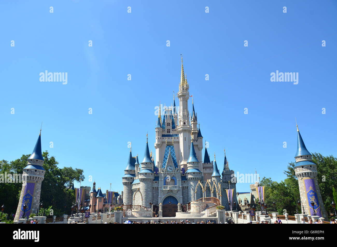 Il Castello di Cenerentola presso il Regno Magico di Disney World Orlando, Florida Foto Stock