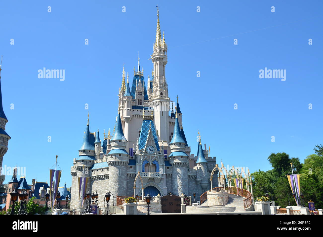 Il Castello di Cenerentola presso il Regno Magico di Disney World Orlando, Florida Foto Stock