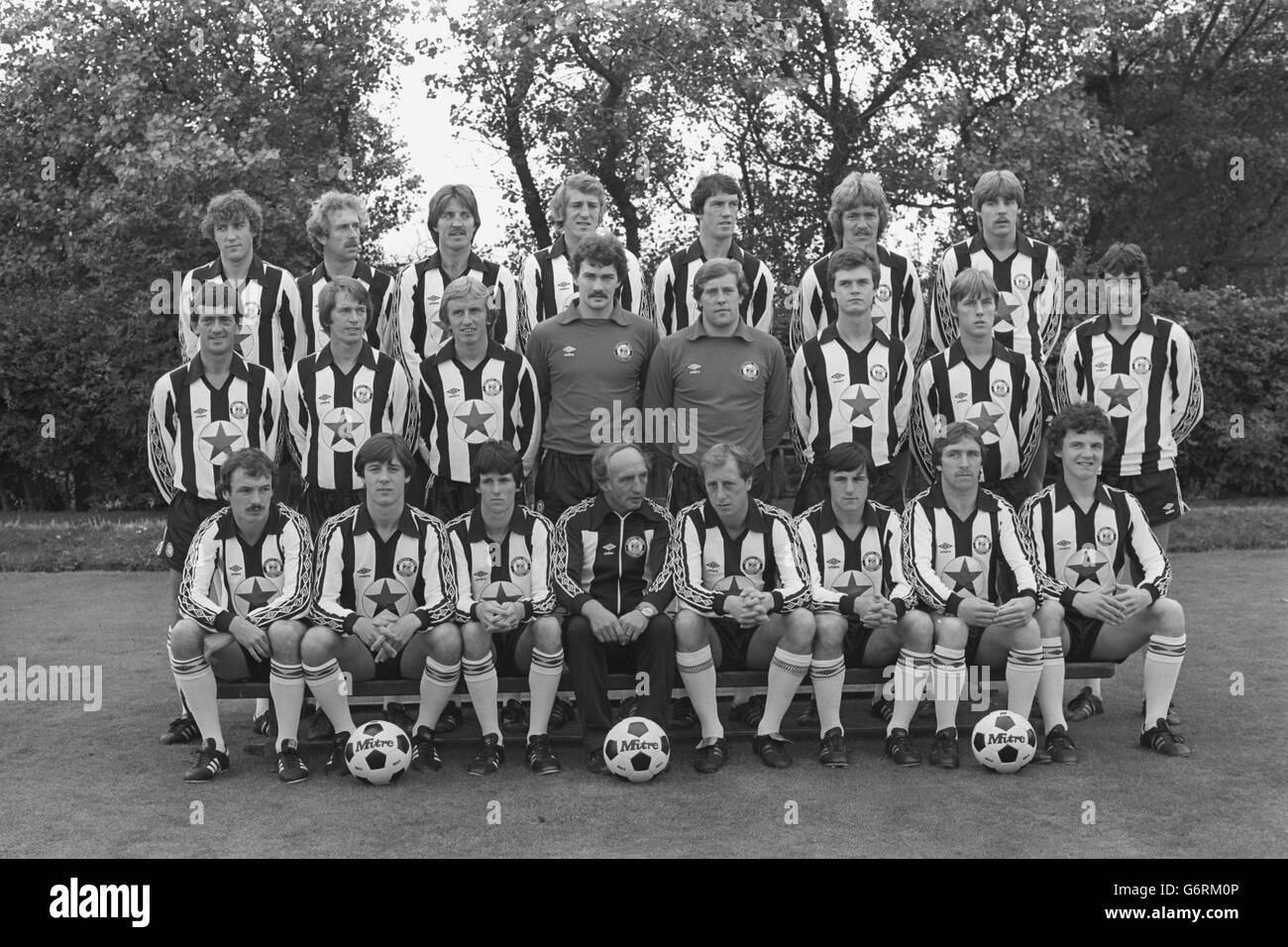 Soccer - Divisione due - Newcastle United Foto chiamata - campagna 1980/1981 Foto Stock