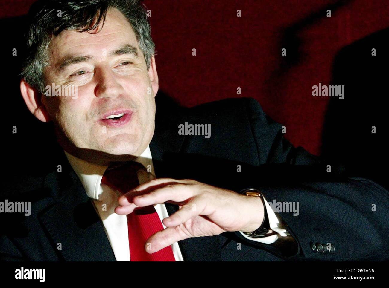 Il Cancelliere Gordon Brown Foto Stock