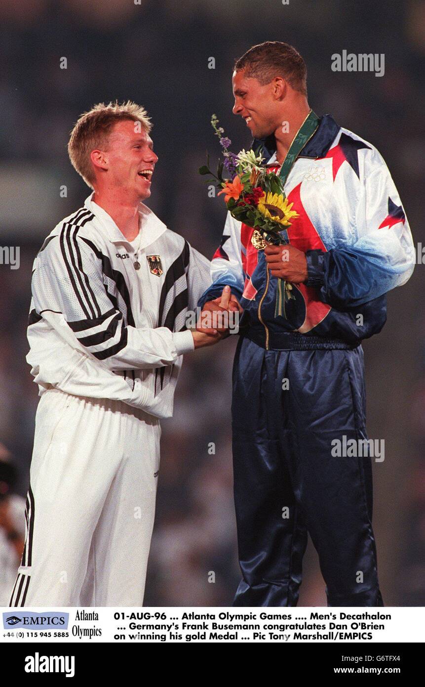 I Giochi olimpici di Atlanta .... Uomini Decathalon Foto Stock