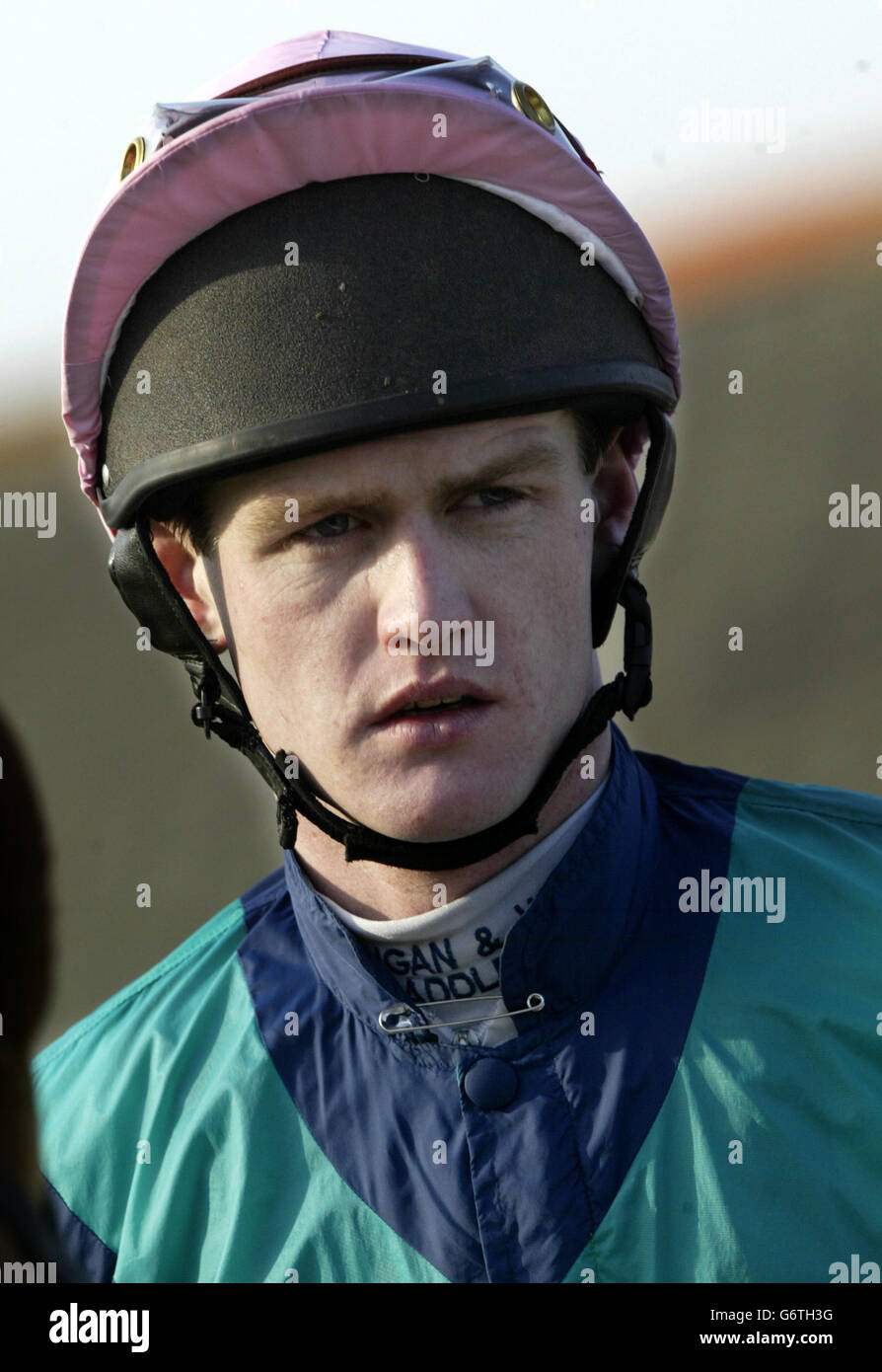 J Tizzard Jockey Leicester Foto Stock