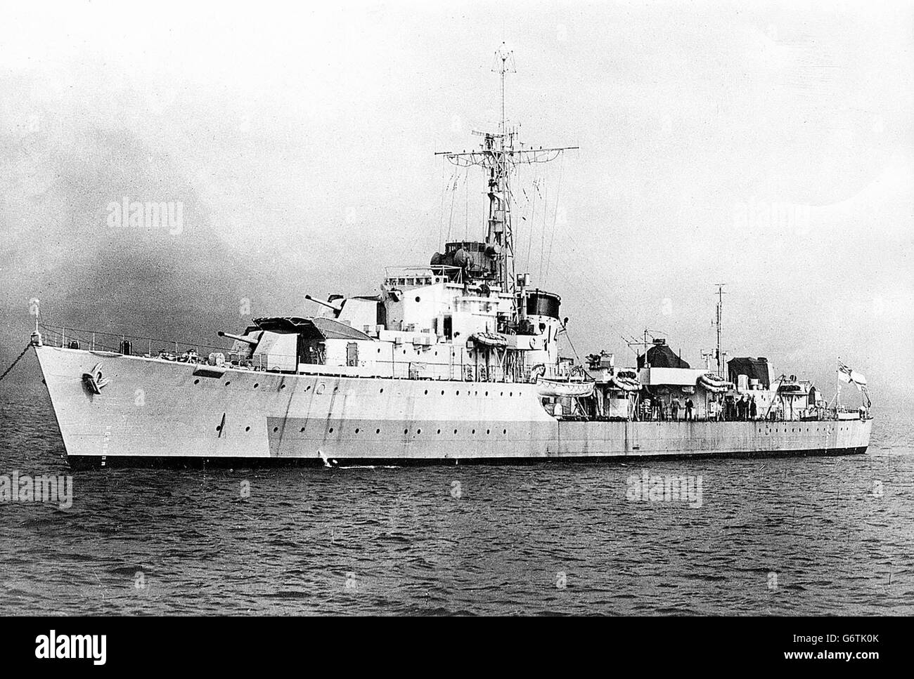Royal Navy - Navi da guerra - H.M.S. Chequers Foto Stock
