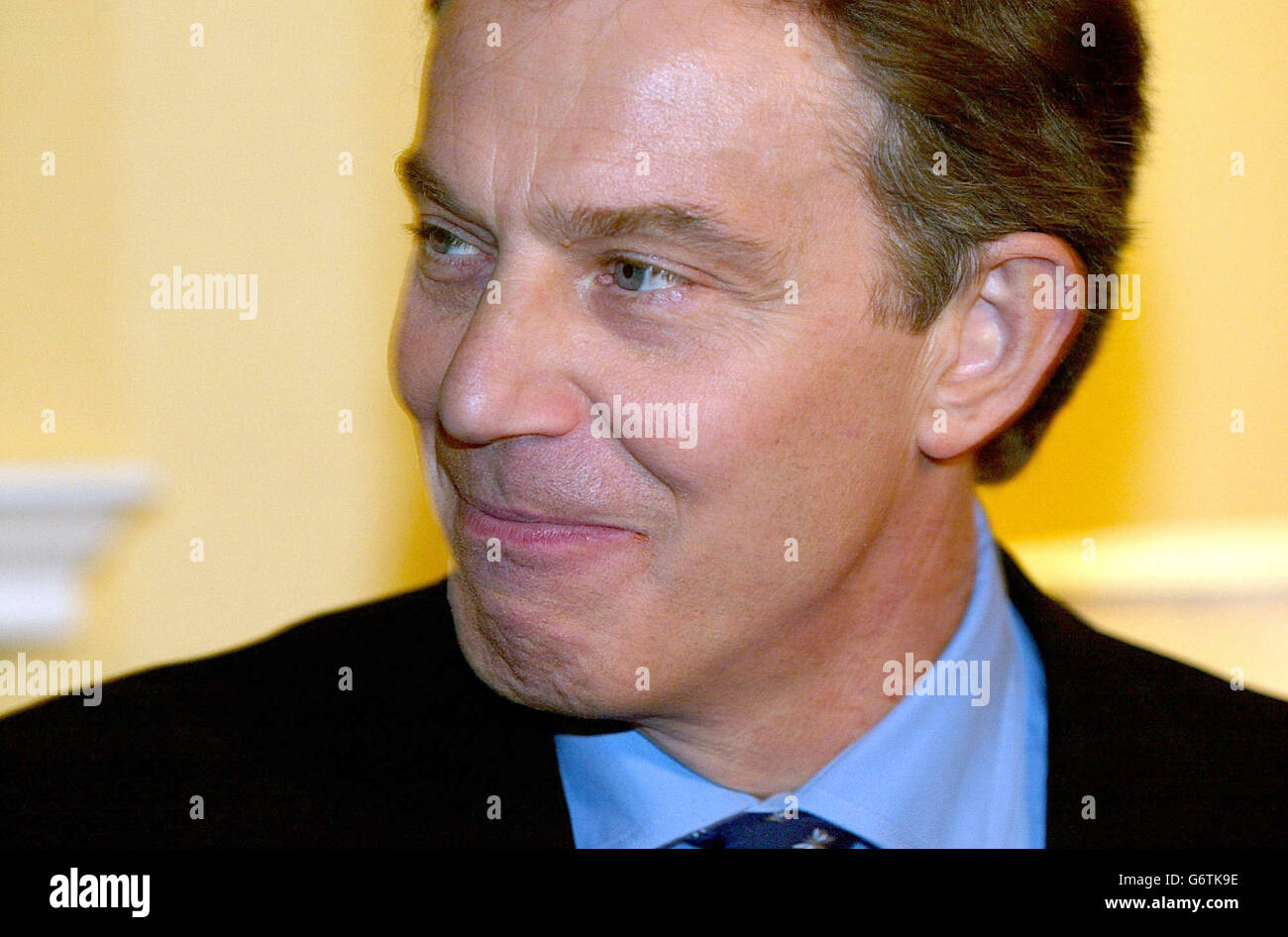 Blair e di Israeliani Vice Primo Ministro Foto Stock