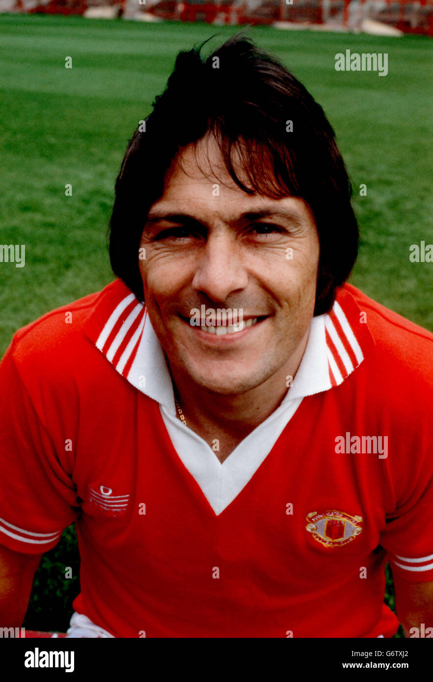 Stuart Pearson, alla fotocellula Manchester United 1979/80. Foto Stock