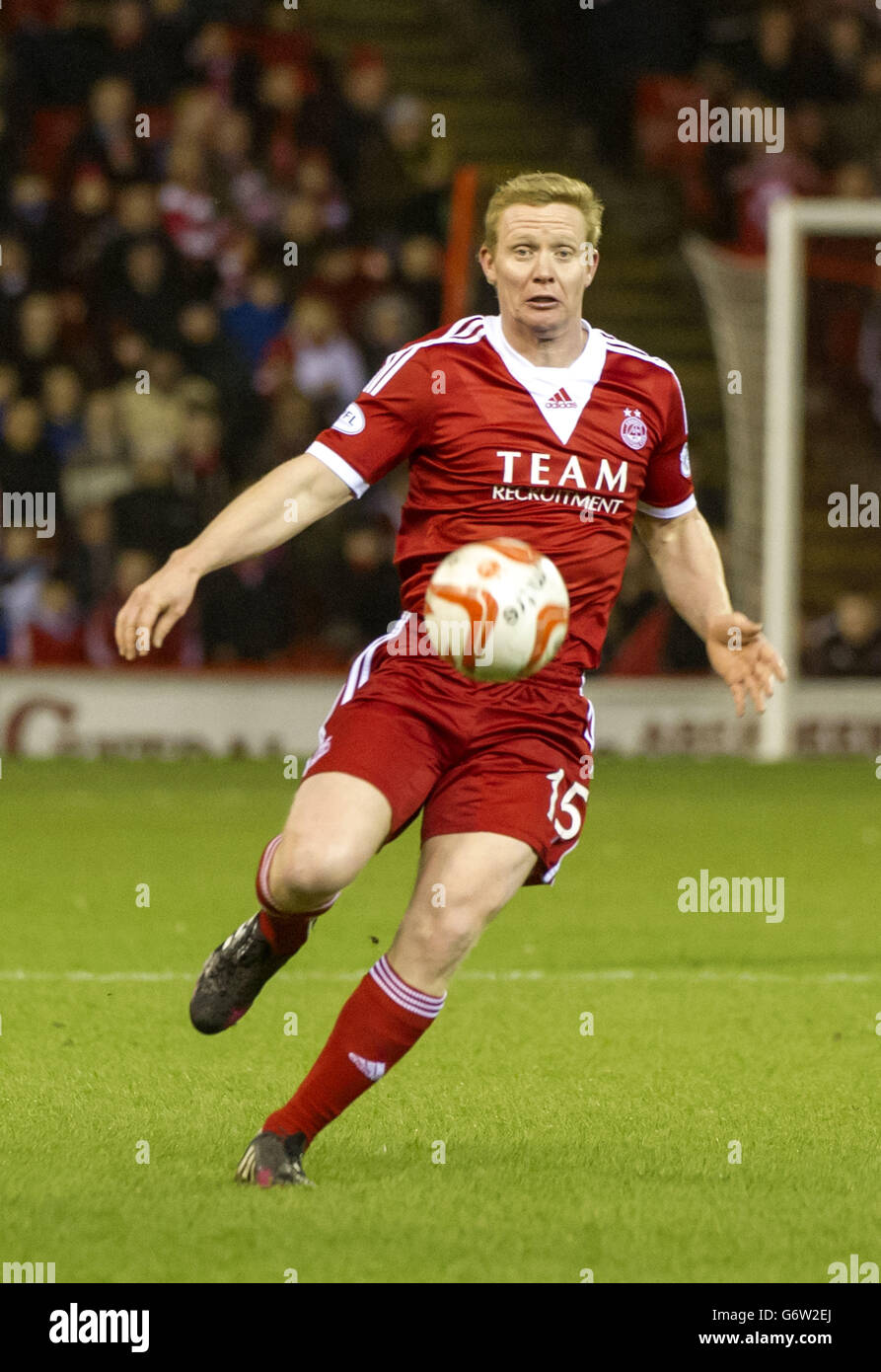 Barry Robson in azione durante la partita della Scottish Premier League al Pittodrie Stadium di Aberdeen. PREMERE ASSOCIAZIONE foto. Data immagine: Martedì 25 febbraio 2014. Guarda la storia della Pennsylvania SOCCER Aberdeen. Il credito fotografico deve essere: Kenny Smith/PA Wire. SOLO PER USO EDITORIALE Foto Stock