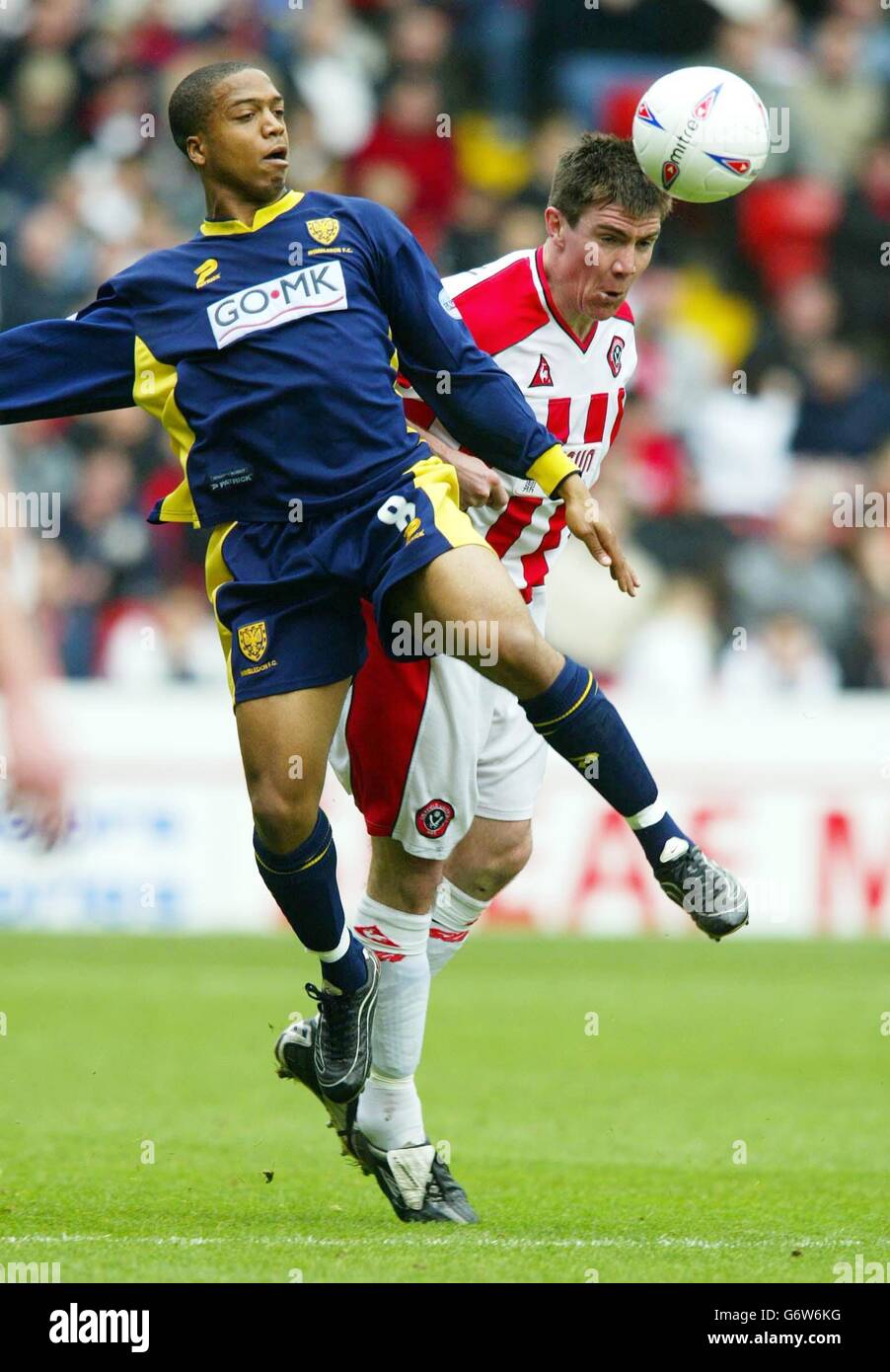 Sheffield Utd v Wimbledon Foto Stock