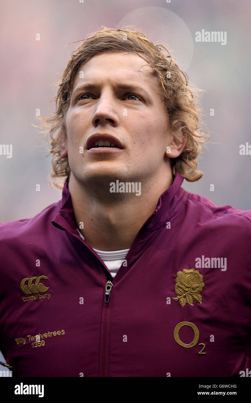 Rugby Union - RBS 6 Nazioni - Inghilterra / Irlanda - Twickenham. Billy Twlevetrees, Inghilterra Foto Stock