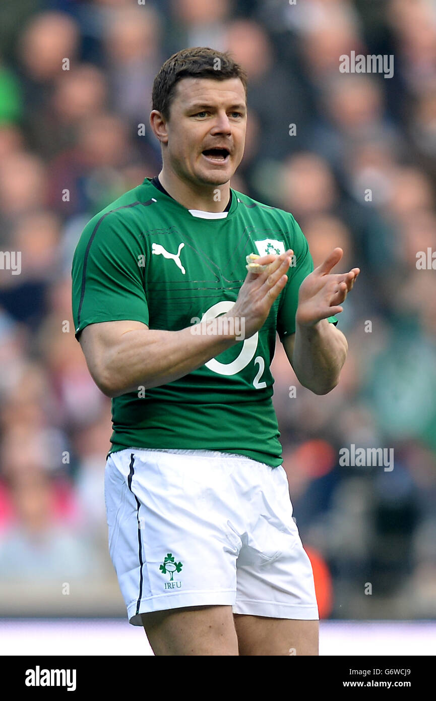 Il Rugby - RBS 6 Nazioni - Inghilterra v Irlanda - Twickenham Foto Stock