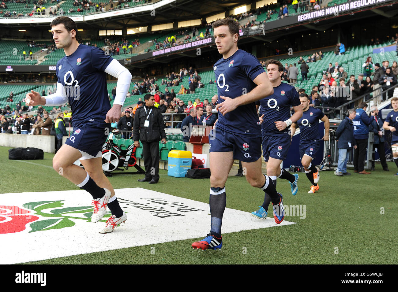 Il Rugby - RBS 6 Nazioni - Inghilterra v Irlanda - Twickenham Foto Stock