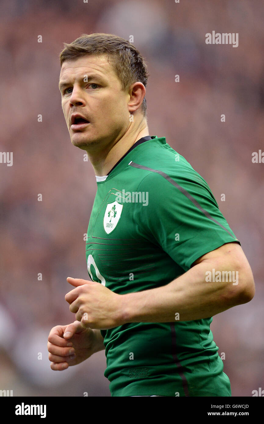 Il Rugby - RBS 6 Nazioni - Inghilterra v Irlanda - Twickenham Foto Stock