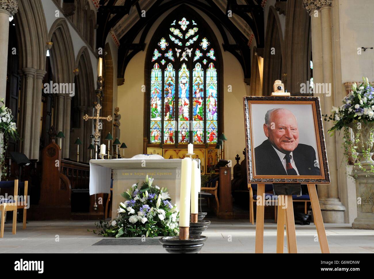 Calcio - Sir Tom Finney Civic Funeral. S Minster, Preston. Foto Stock